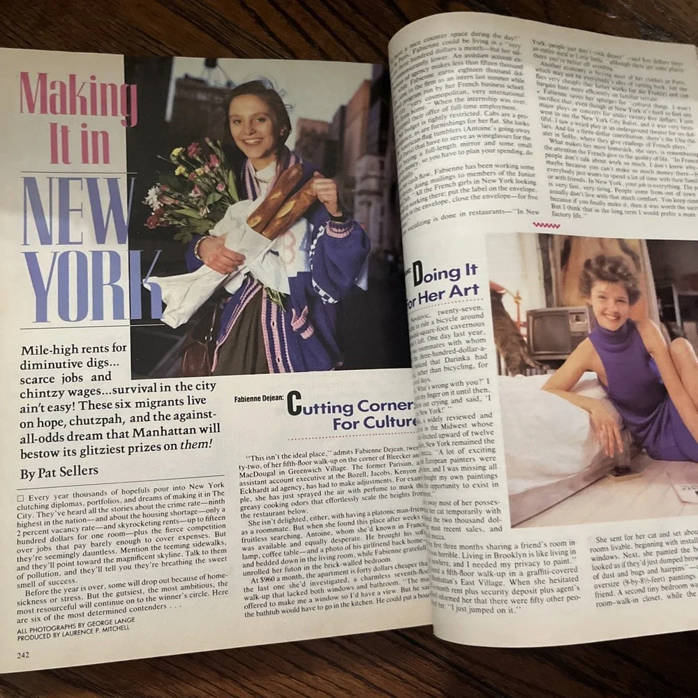 1986 June, Cosmopolitan Magazine,Helena Bonham Carter Jacqueline Onassis (CP132)
